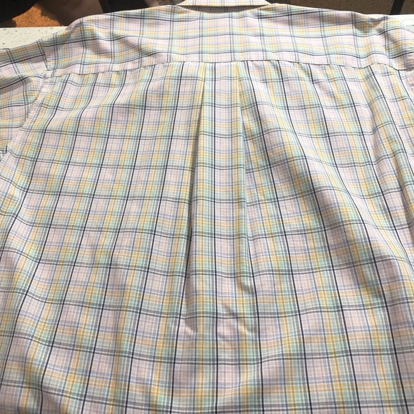 ENRO Blue and Yellow Casual Button Down Shirt - Picture 4 of 5